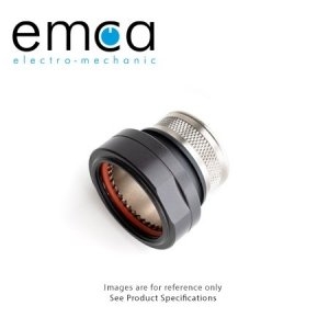 EMCA Banding Backshell, Straight, Shell Size 8/9, Entry Size 8.5mm, Black Stainl