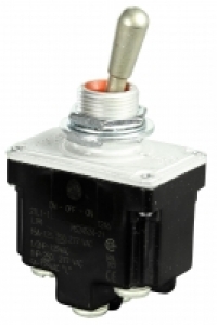 Toggle Switch, 2 pole, 2 position, Screw terminal, Standard Lever